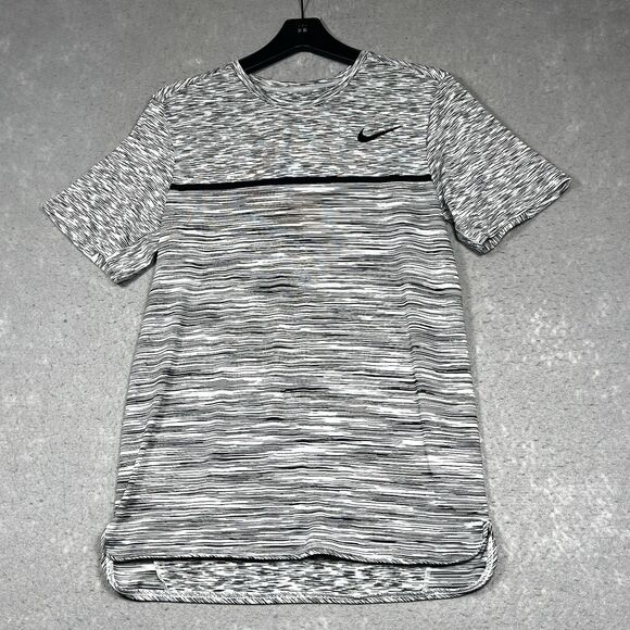 Nike Court Shirt Mens S Gray Dri-Fit Challenger Tennis Graphic Print 830907-100 - Picture 1 of 13